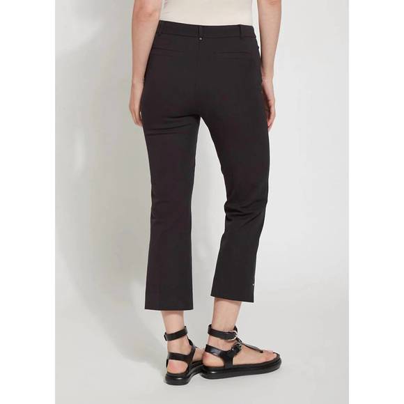 NEW LYSSE cropped amanda bootcut pants in black - Picture 2 of 4
